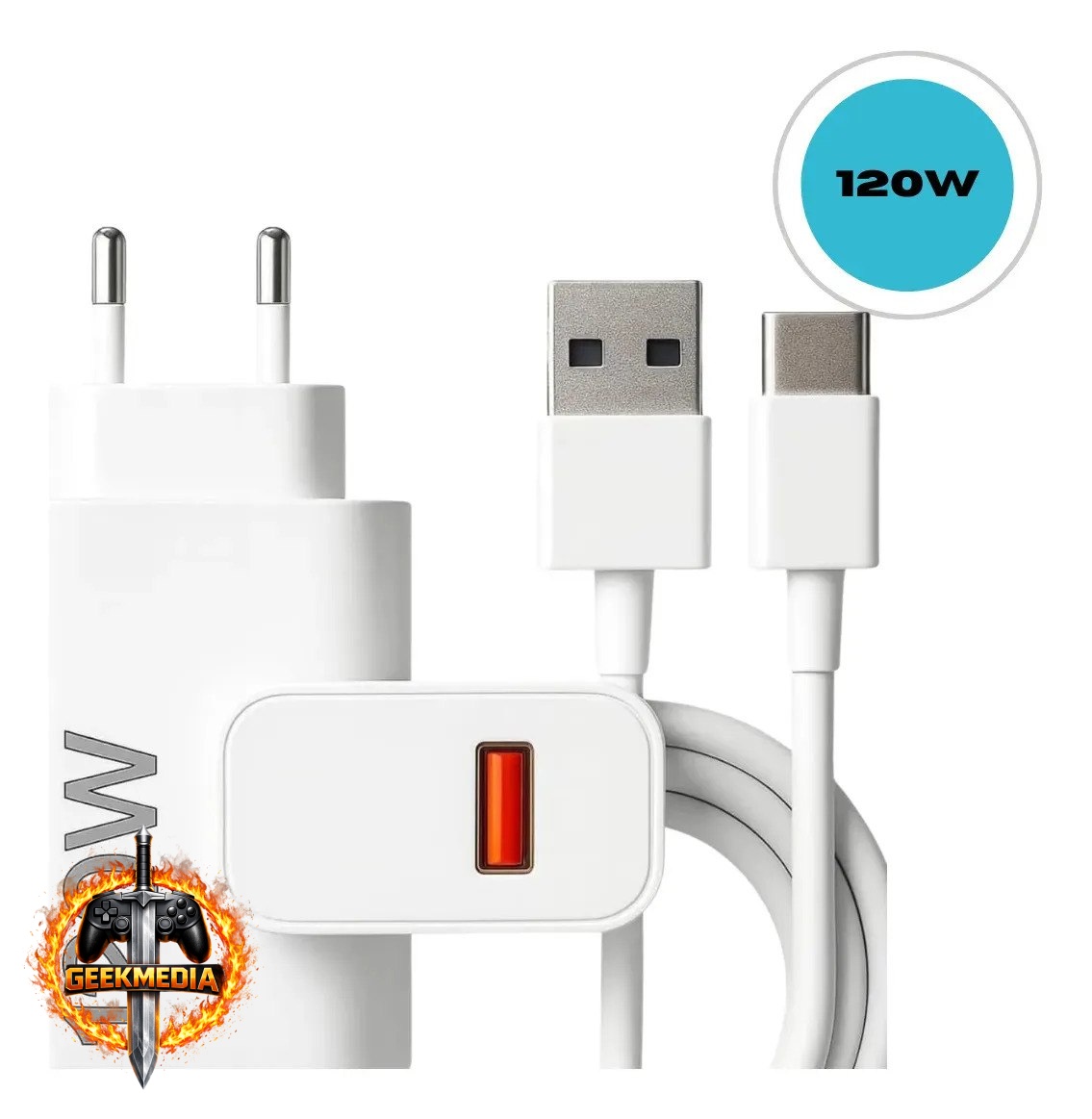 Carregador Celular 120w Rapido Compatível Xiaomi