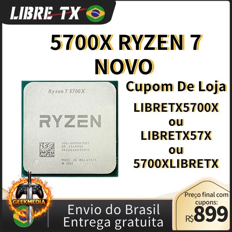 Processador Ryzen R7 5700X AM4