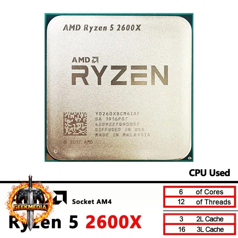 Processador AMD Ryzen 5 2600X