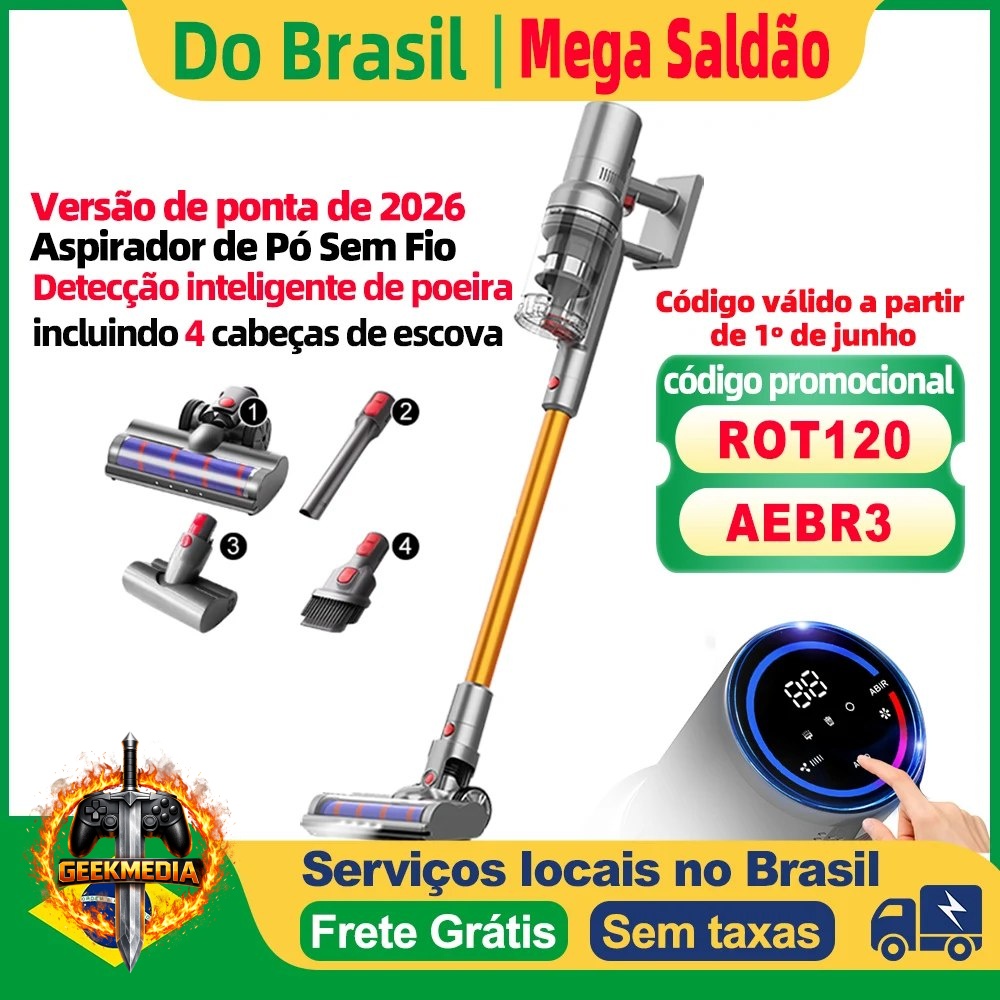 Aspirador de pó portátil sem fio ABIR VC205