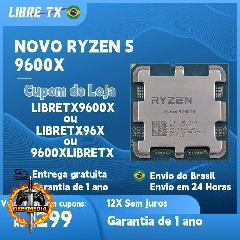 Processador AMD Ryzen 5 9600X
