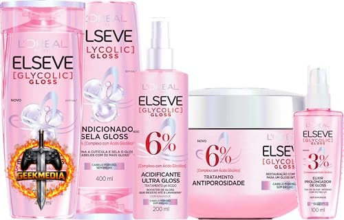 Kit Tratamento Capilar L'Oréal Paris Elseve Glycolic Gloss