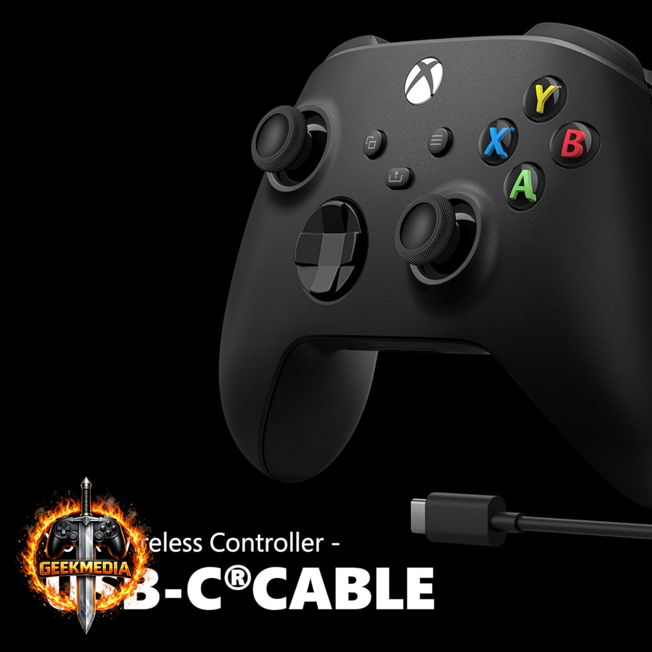 Controle Sem Fio Xbox  Cabo USB-C