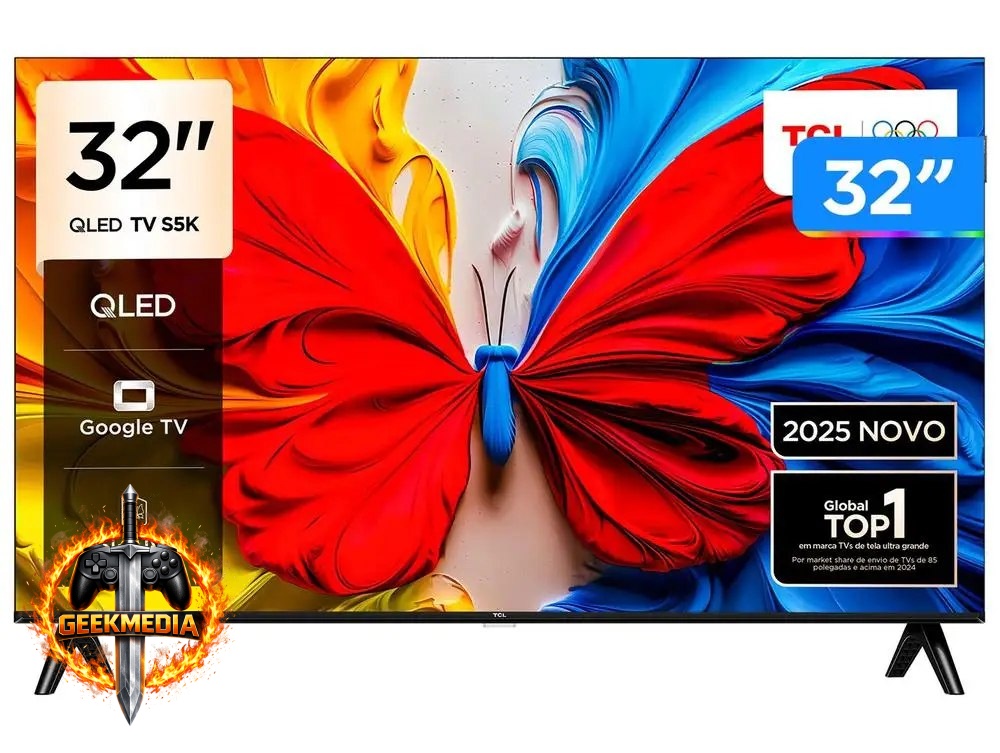 Smart TV TCL 32" Full HD QLED Google TV