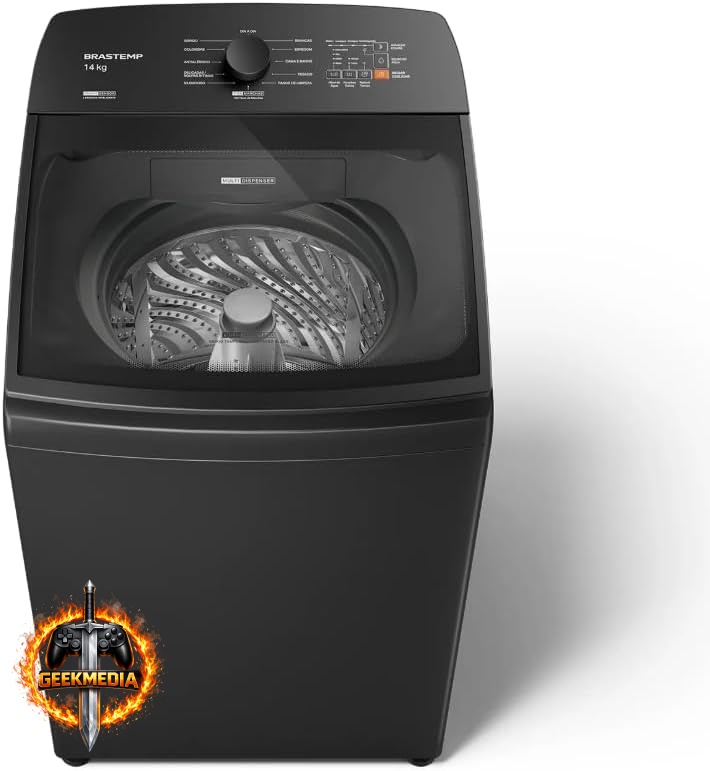 Brastemp BWJ14A9 14kg - Smart Sensor e Reduzir Tempo - Cinza