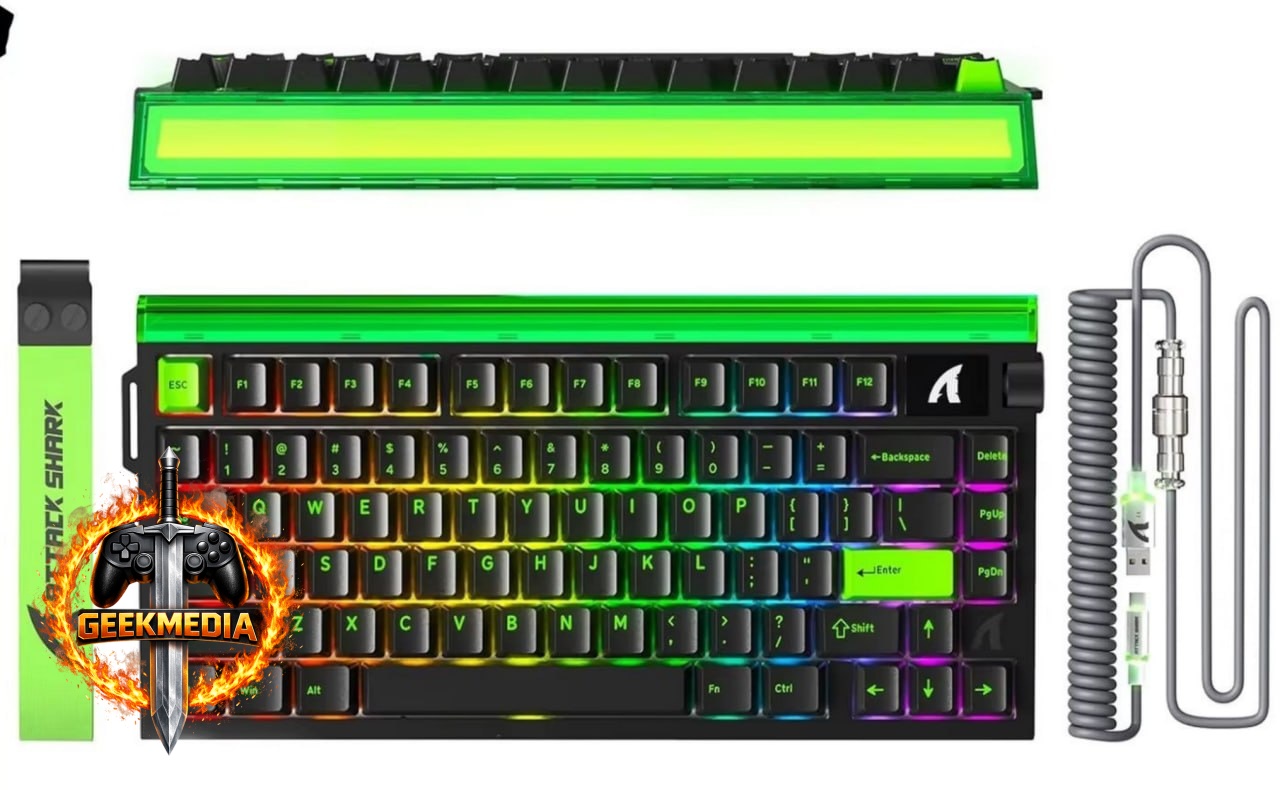 Teclado Magnético Attack Shark R85 He  Cabo Coiled