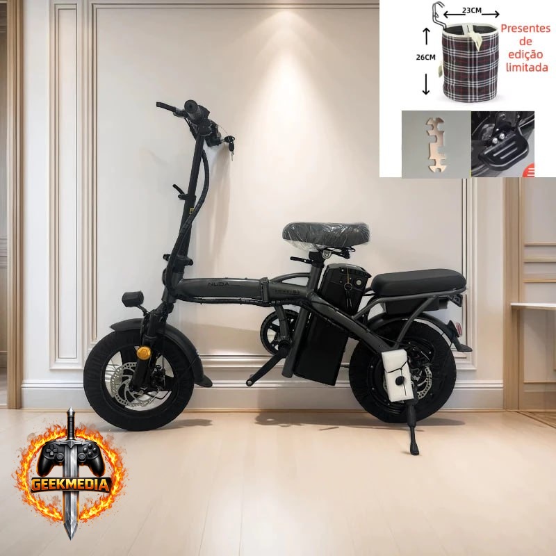 Bicicleta Elétrica Dobrável NUDA para Adultos