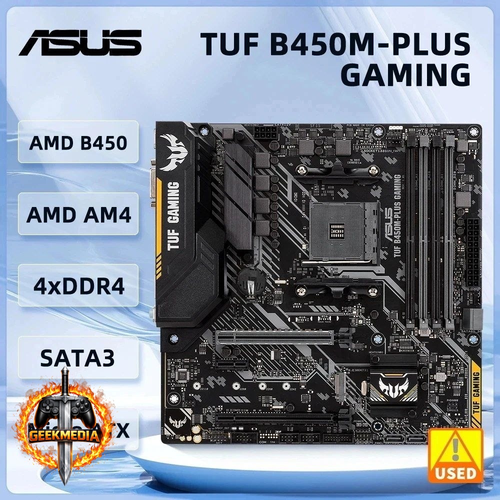 Placa mãe Asus Tuf B450M-Plus Gaming (Usada)