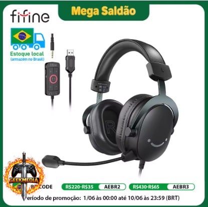Fone de ouvido FIFINE H9