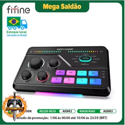Mixer para jogos FIFINE - SC8