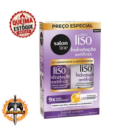 Meu Liso Kit Antifrizz 300ml Shampoo  200ml Condicionador