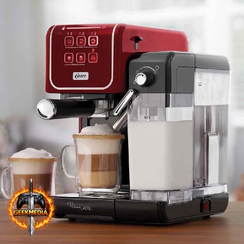 Cafeteira Espresso Oster PrimaLatte Touch Red 220V