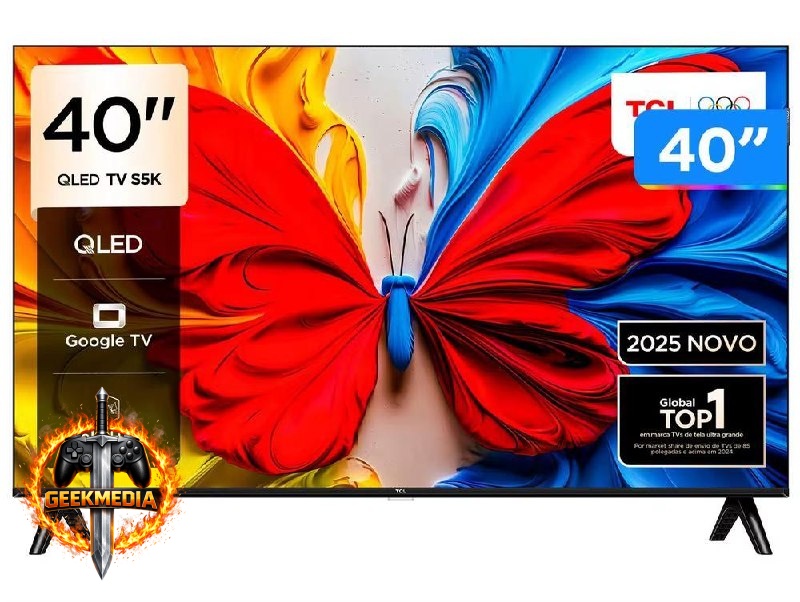 Smart TV TCL 40” Full HD QLED Google TV