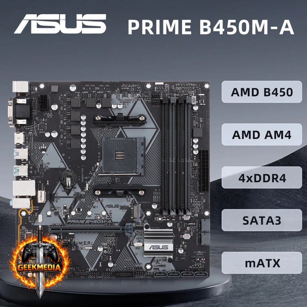Placa Mãe ASUS Prime B450M-A (Usada)