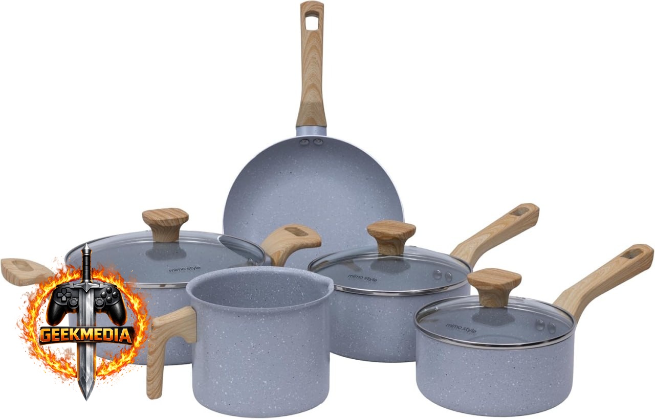 Conjunto de 5 Panelas Mimo Style Pratic Cook Grafite