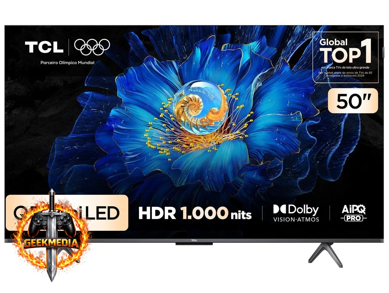 Smart TV 50" TCL 4K UHD MiniLED C6KS Google TV 2025