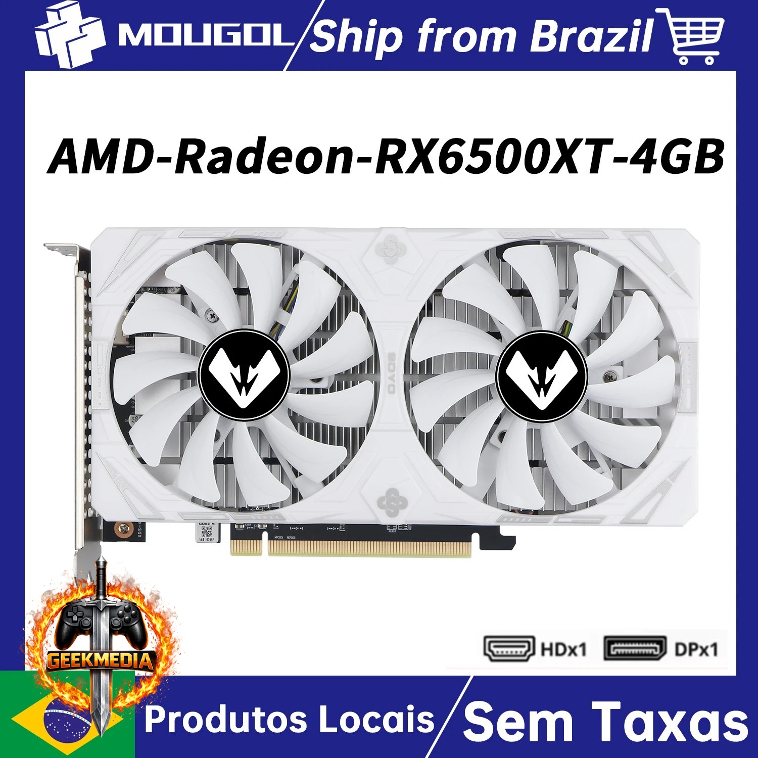 Placa Gráfica MOUGOL AMD Radeon RX 6500XT 4GB GDDR6