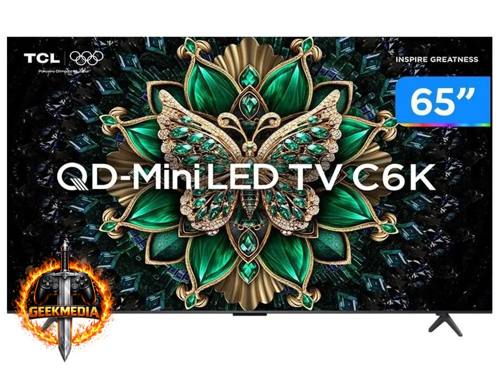 Smart TV 65" TCL C6K 4K UHD MiniLED 120Hz Google TV