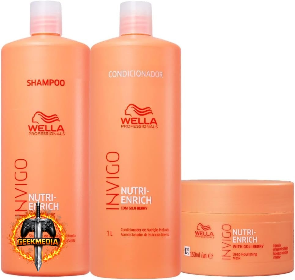 Wella Professionals Invigo Nutri-Enrich Máscara P - Kit 3 Produtos