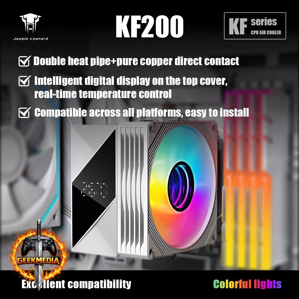 Air Cooler KF200 Jungle Leopard DGT RGB LED