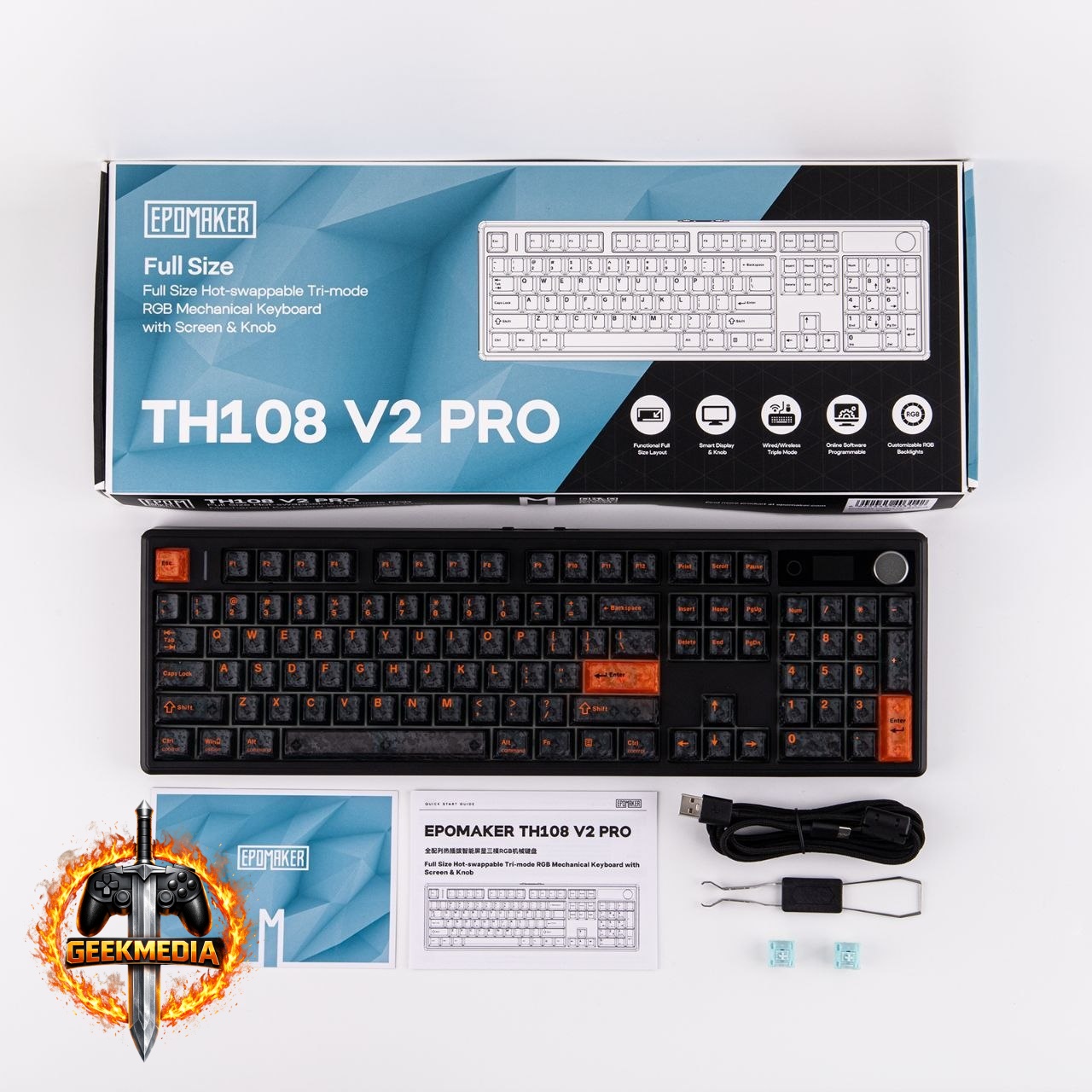 Teclado Mecânico EPOMAKER TH108 V2 PRO 100%