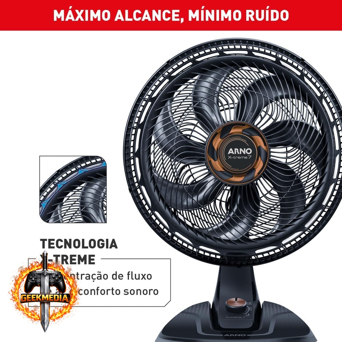 Ventilador de Mesa Arno X-TREME 7 40cm