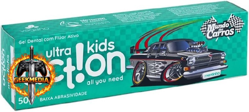 Creme Dental Infantil Mundo Dos Carros Mentinha Boni Kids