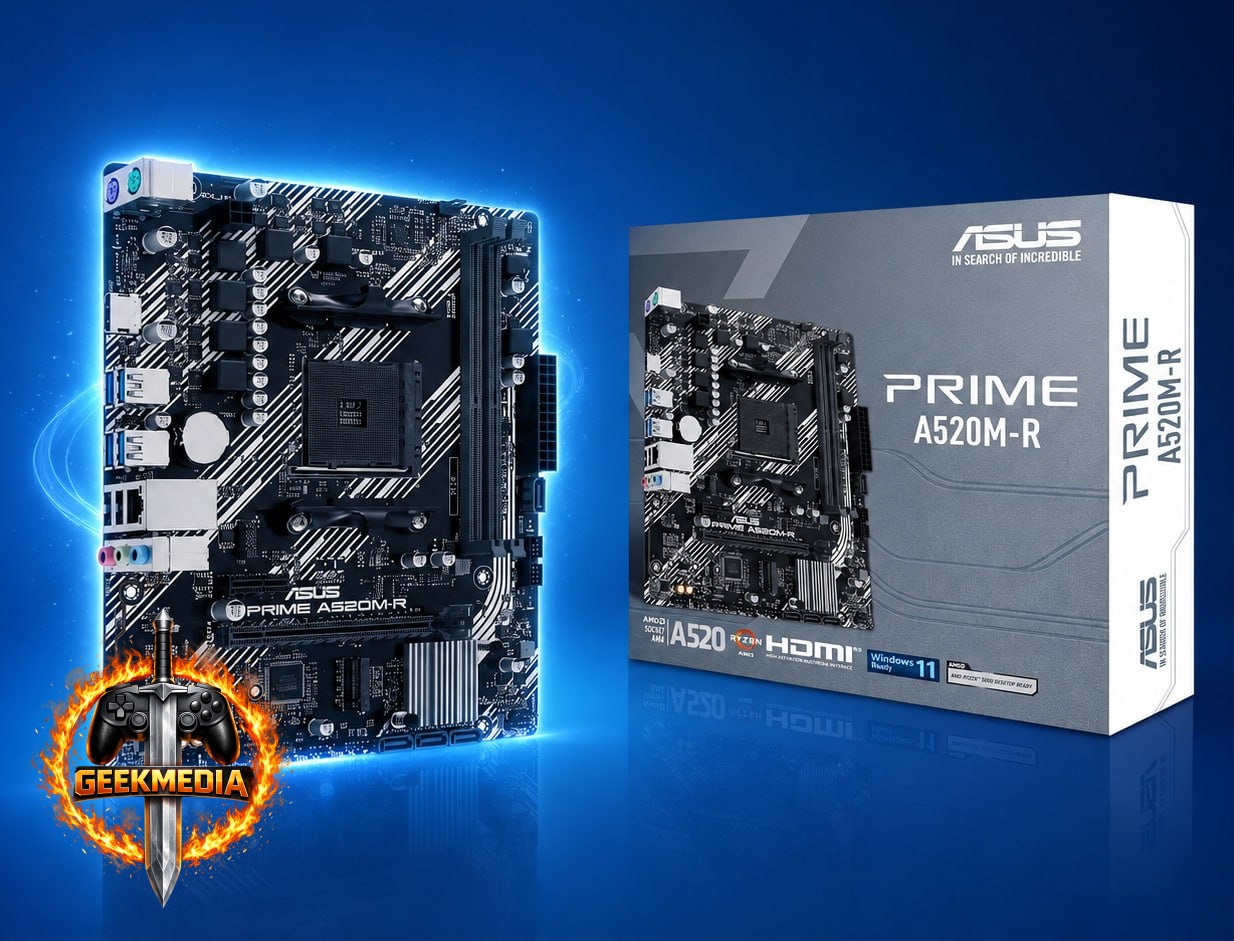 Placa Mãe Asus Prime A520M-R DDR4 AM4