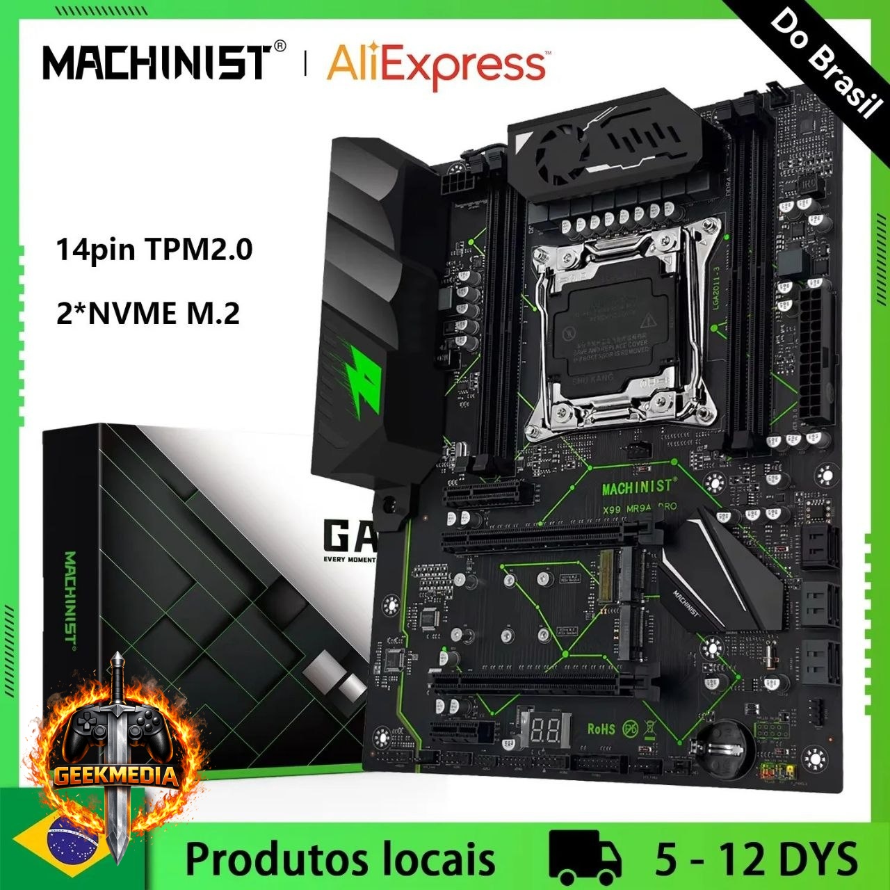 Placa Mãe Machinist X99 MR9A PRO