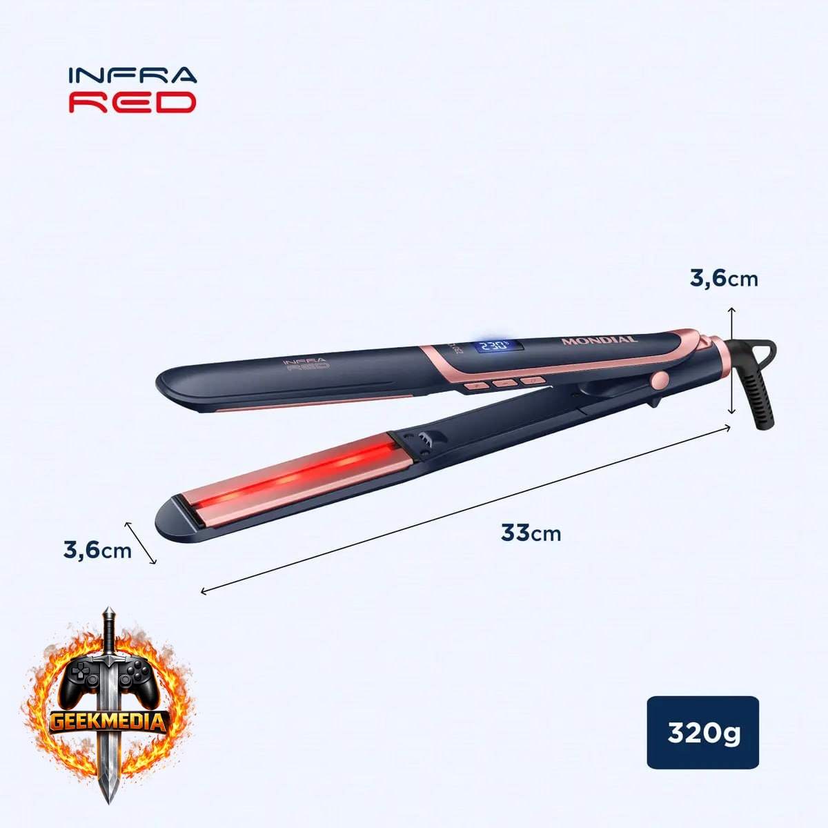 Prancha Alisadora InfraRed Mondial 55W