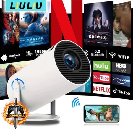 Projetor Magcubic HY300 Pro 4K HD 150 Polegadas WiFi
