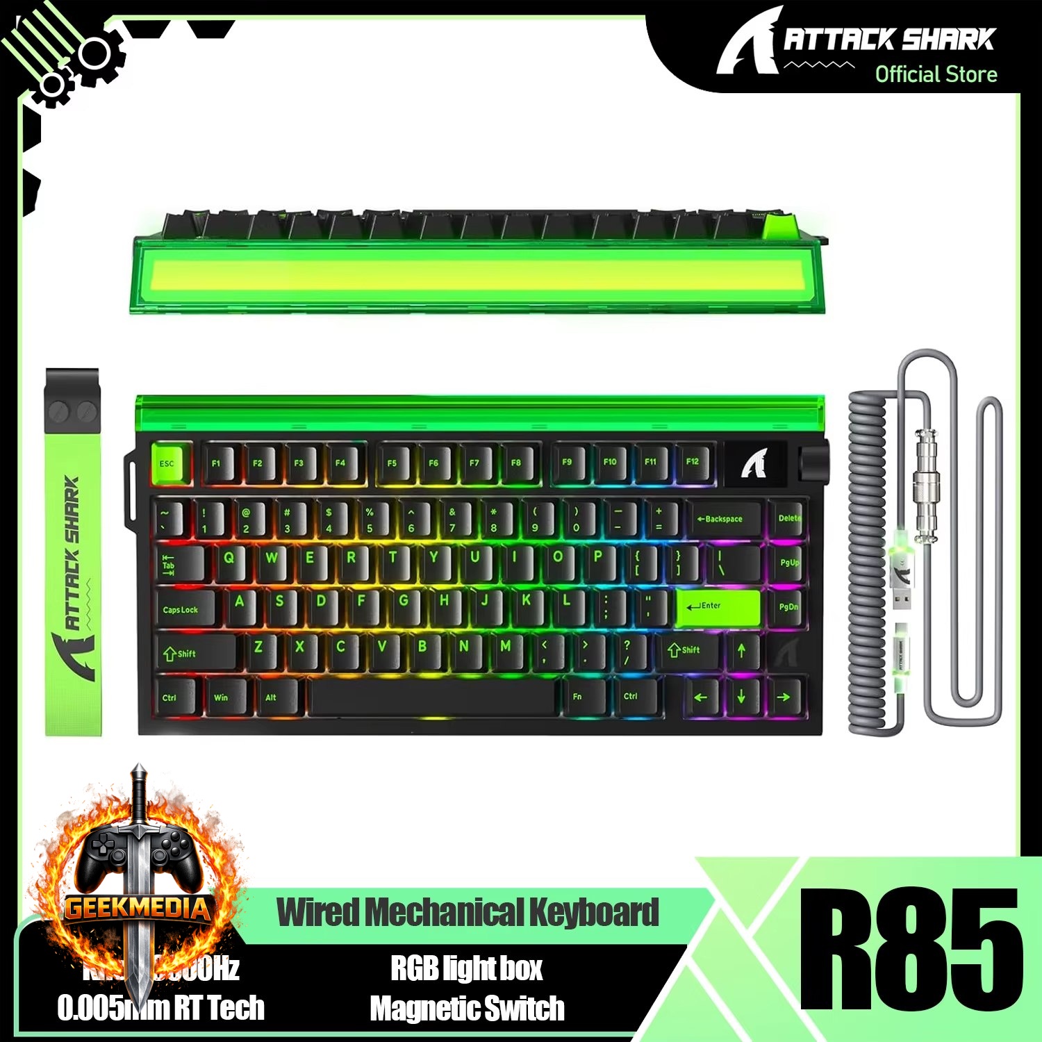 Teclado Magnético Gamer ATTACK SHARK R85 HE