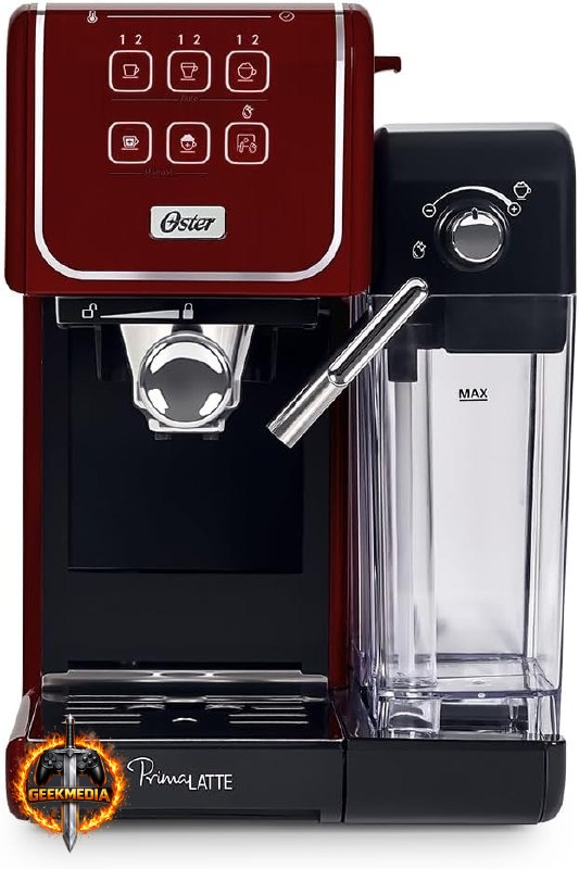 Cafeteira Espresso Oster PrimaLatte Touch Red - Automática