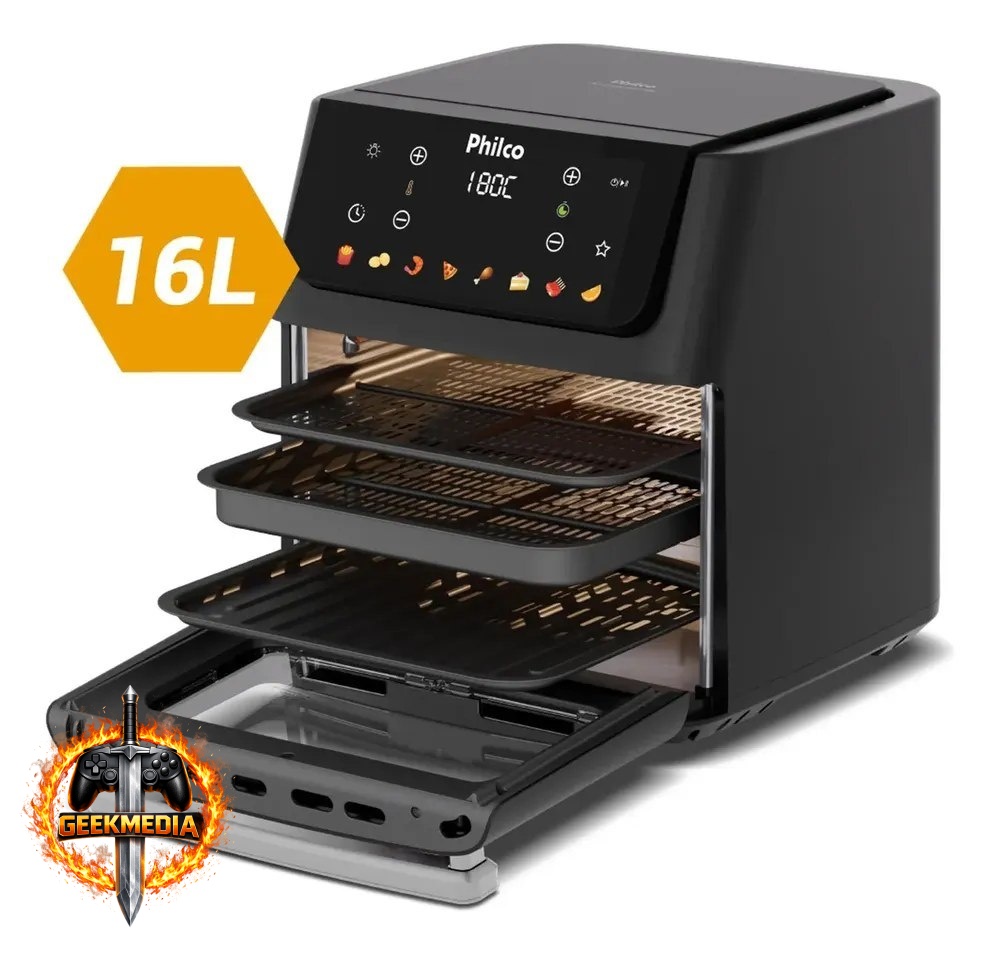 Fritadeira Air Fryer Philco 16 Litros Paf16c Preto