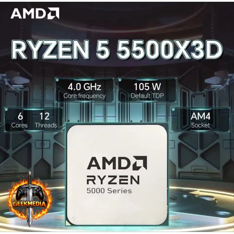 Processador AMD Ryzen 5500X3D OEM