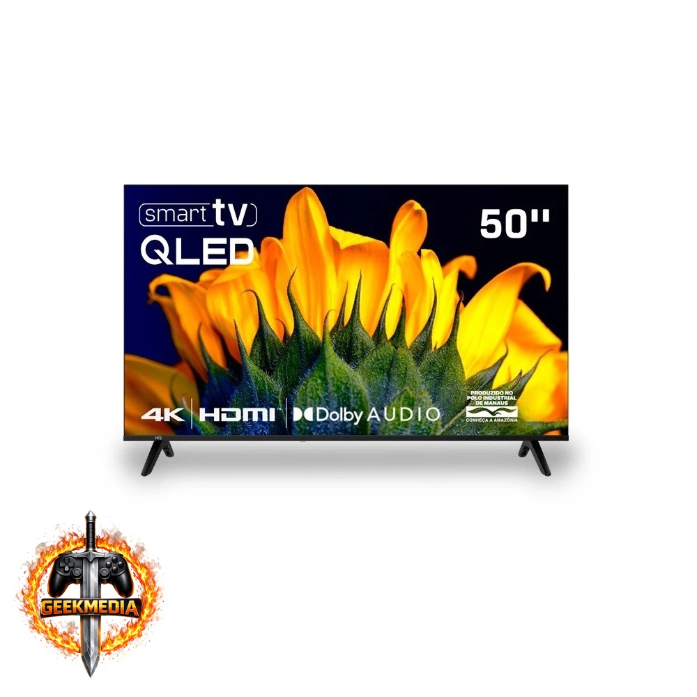 Smart TV HQ QLED 50 Polegadas 4K