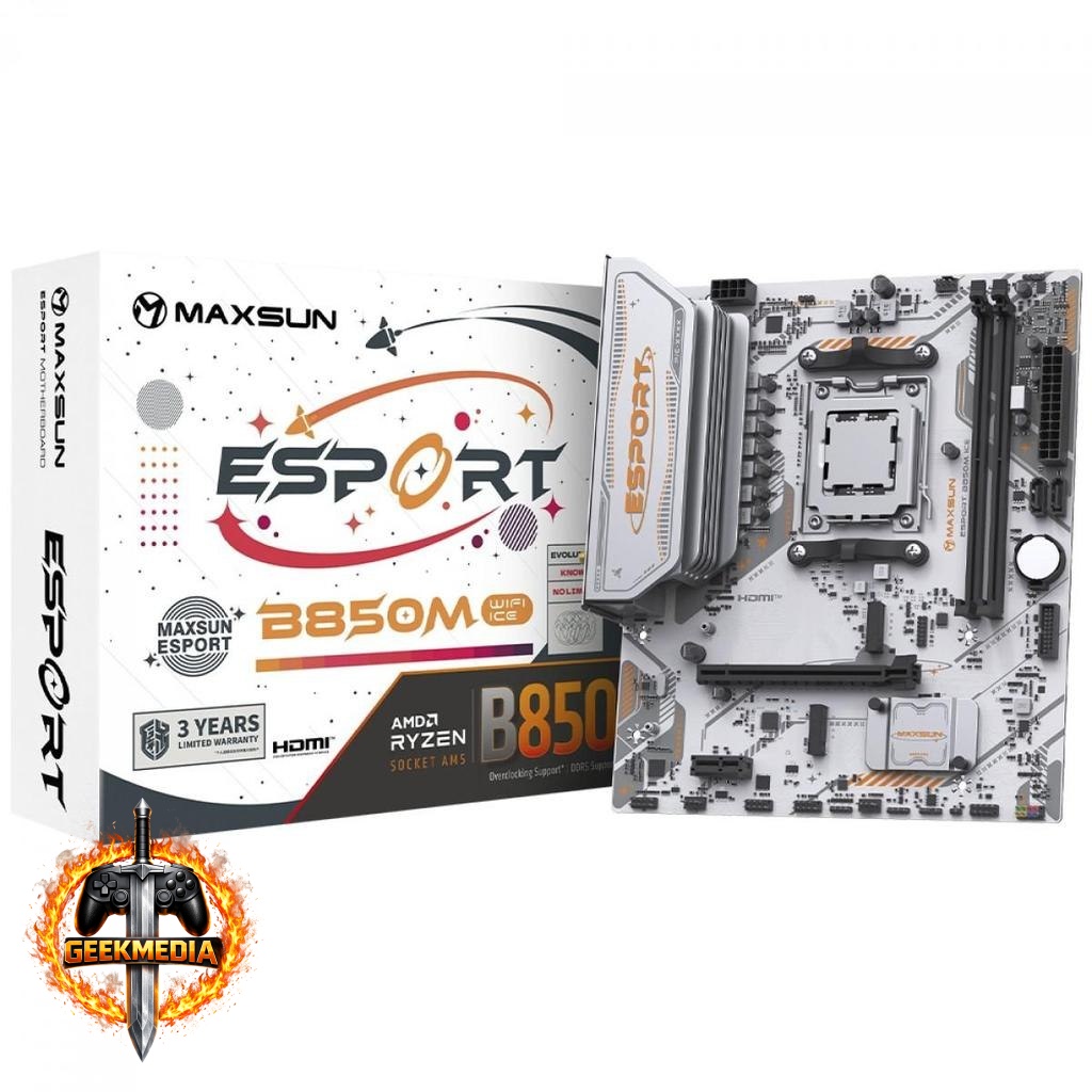 Placa Mãe Maxsun eSport B850M WiFi ICE