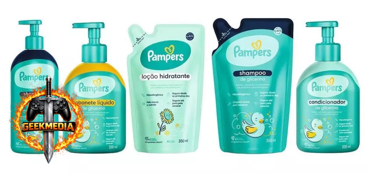 Kit Pampers Glicerina Shampoo e Condicionador