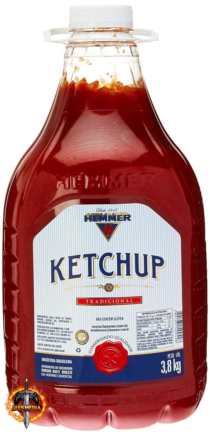 Ketchup Tradicional Hemmer Galão 3,8kg