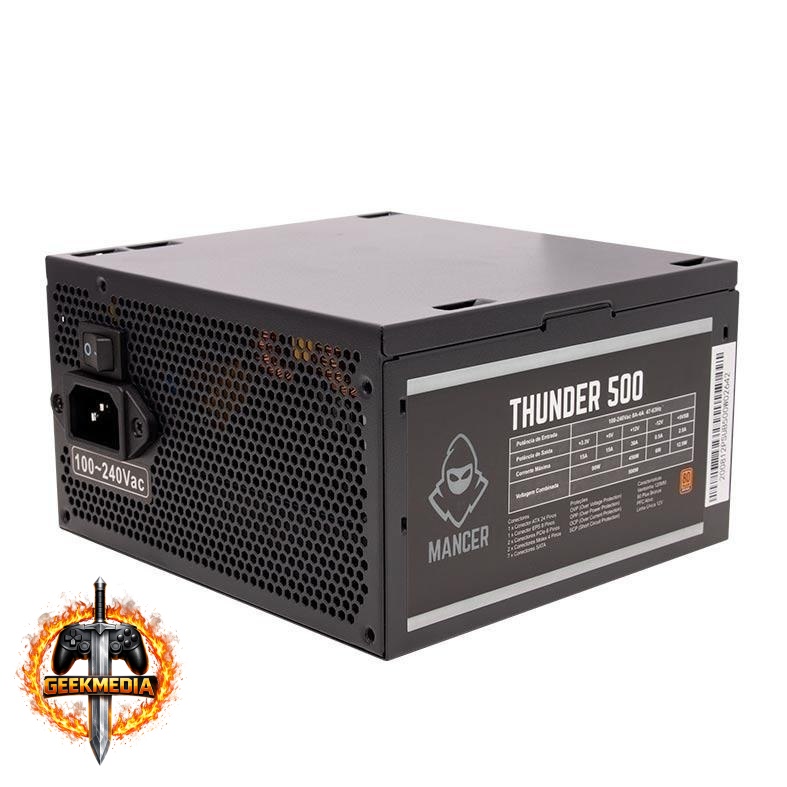 Fonte Mancer Thunder 500W Bronze 80 Plus