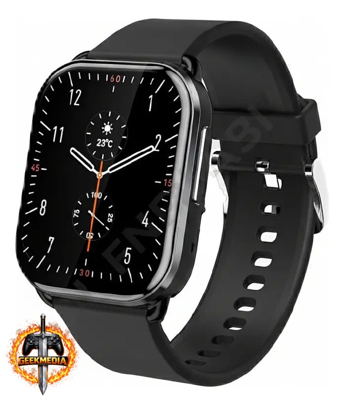 Smartwatch QCY Watch GS S6 Bluetooth IPX8 - Preto