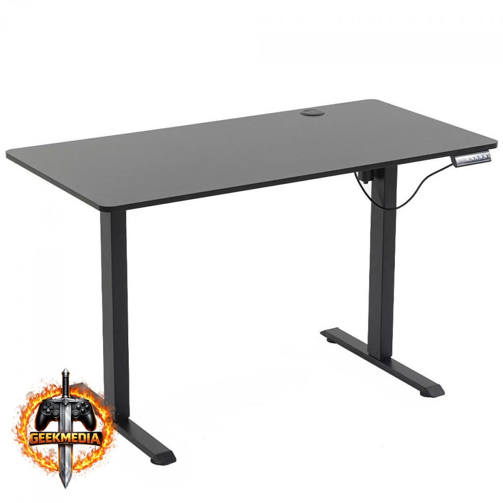Mesa Para Escritório Dr.Office Balance, Altura Ajustável, Preta