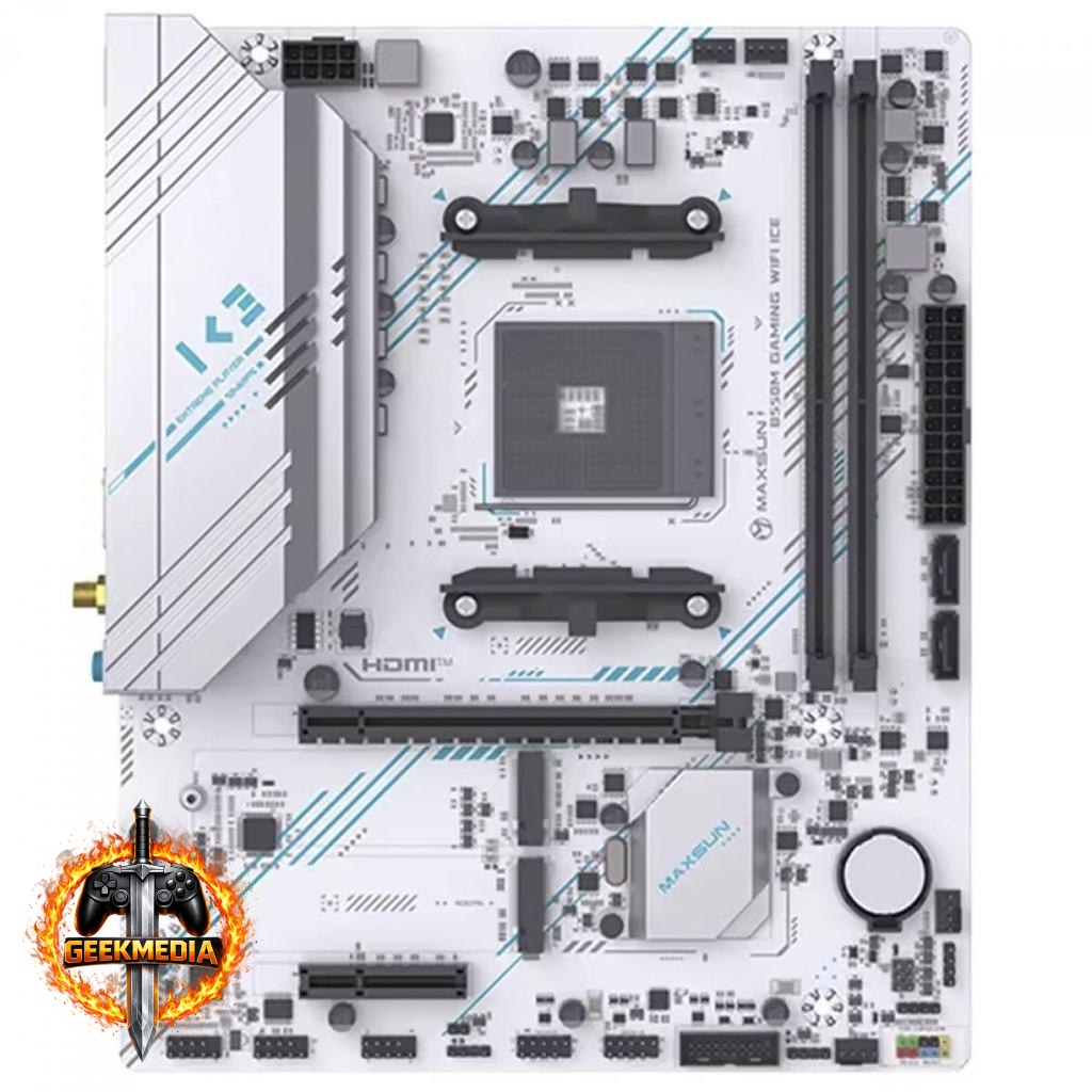 Placa Mãe MAXSUN B550M Gaming WiFi ICE