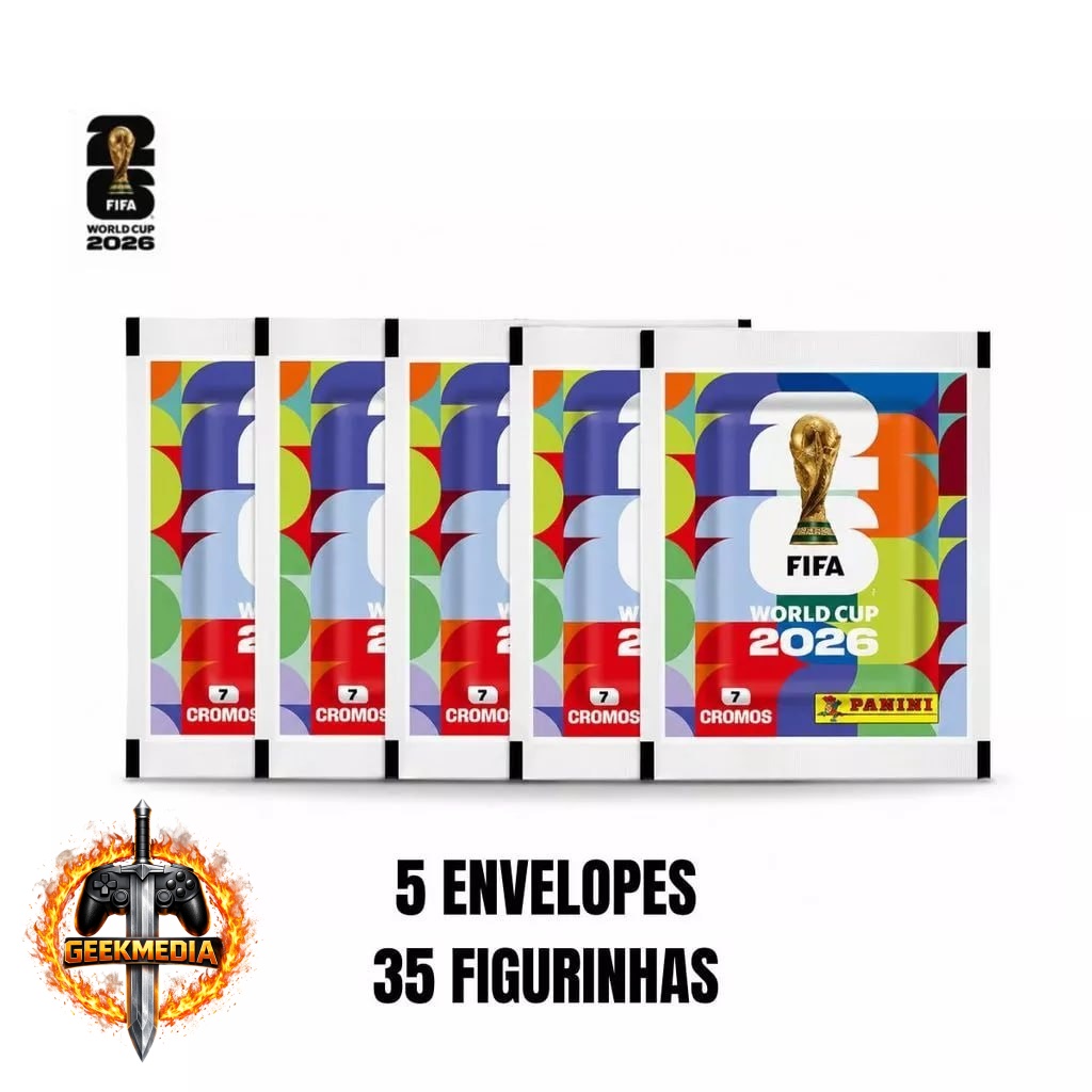 KIT Figurinhas Copa 2026 5 Envelopes