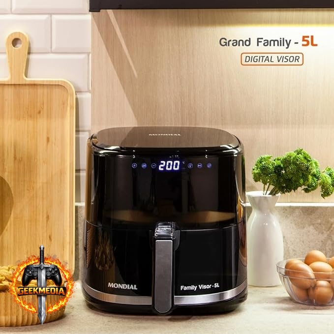 Fritadeira Sem Óleo Air Fryer Digital Mondial 5L