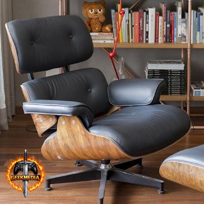Poltrona Rivatti Charles Eames - Preto