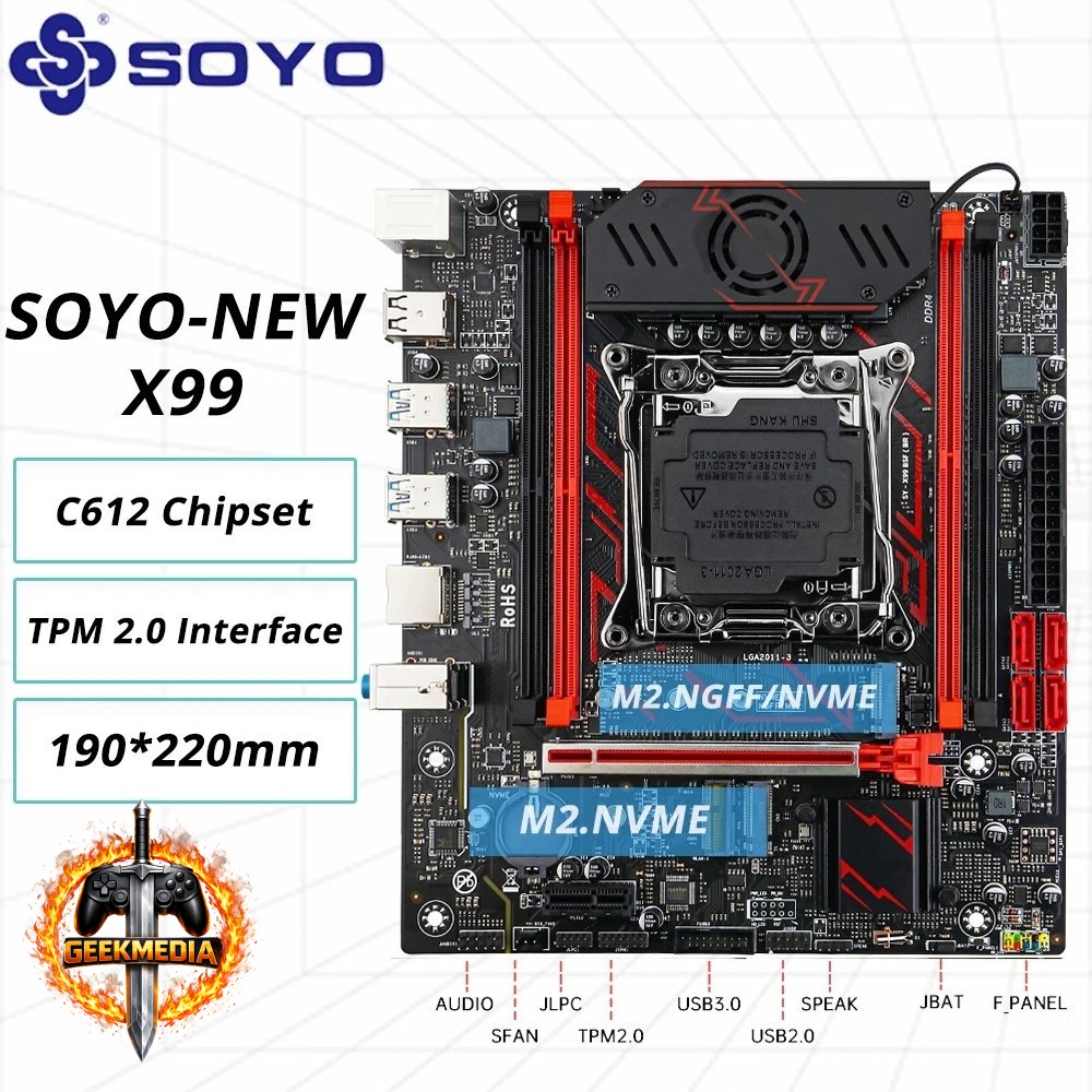 Placa Mãe Soyo X99 Eternal Black