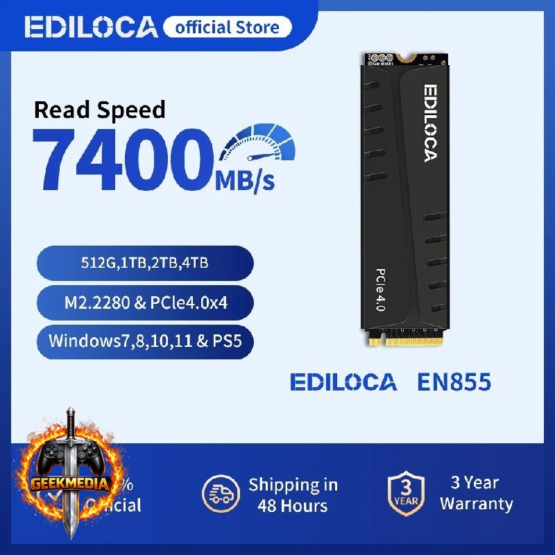 SSD Nvme Ediloca EN855 500GB