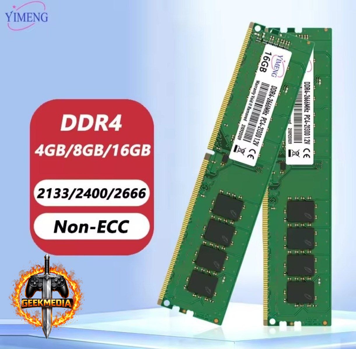 Memória DDR4 2x8GB 2666mhz Desktop Yimeng