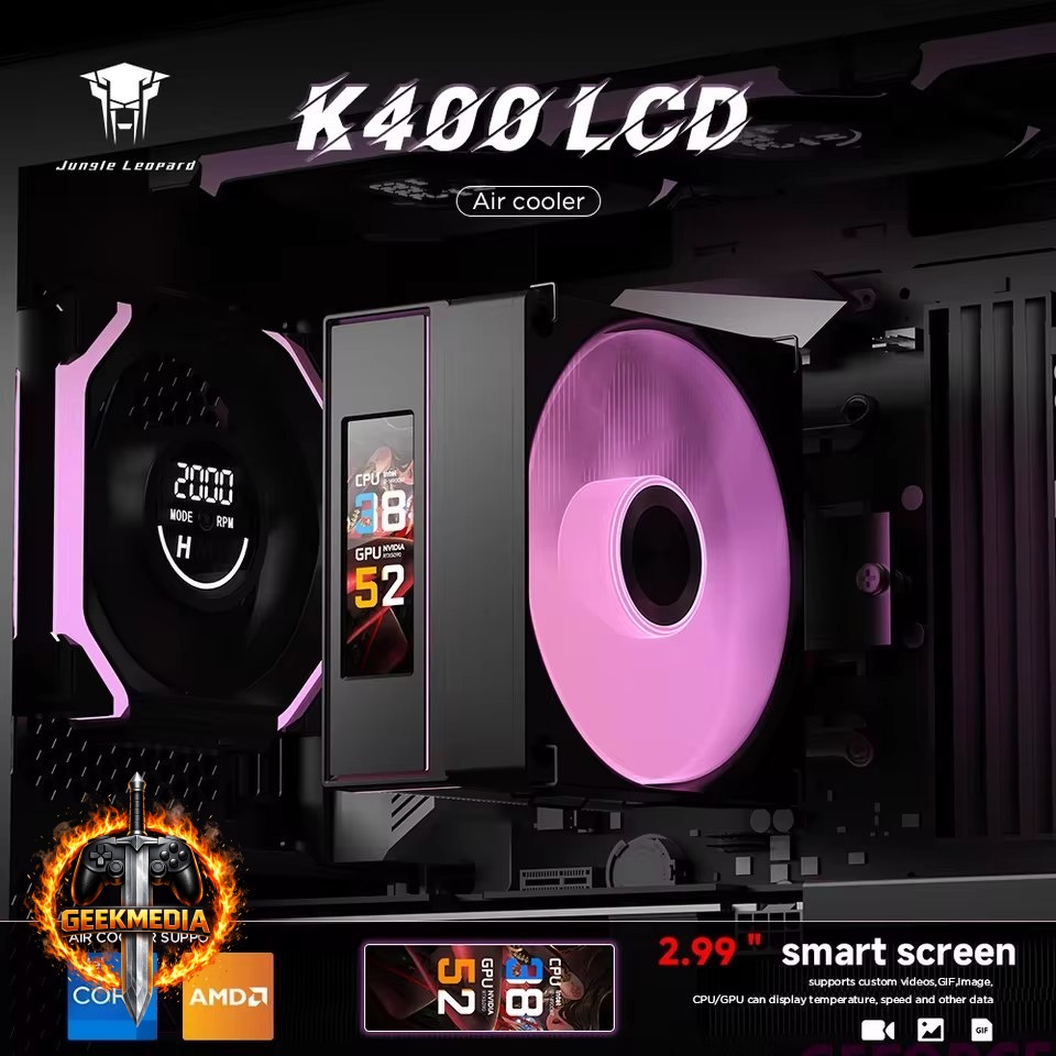 Air Cooler K400 LCD 4 Heat Pipes